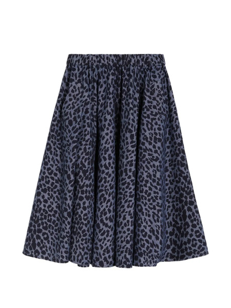  Aspesi Animal-print Skirt - Blue 