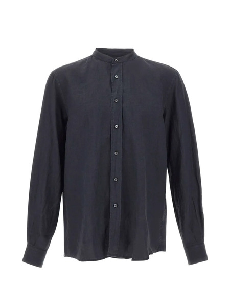  Aspesi Band Collar Bruce Shirt - Black 