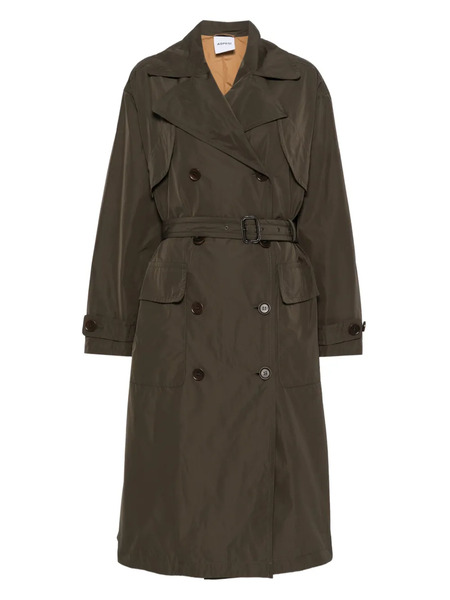  Aspesi Belted Double-breasted Coat - Green 