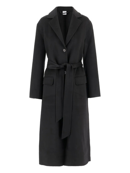  Aspesi Belted Wool Coat - Black 