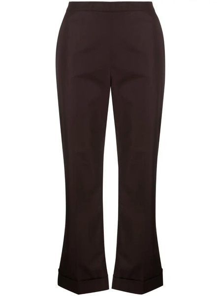  Aspesi Bootcut Cropped Trousers - Brown 