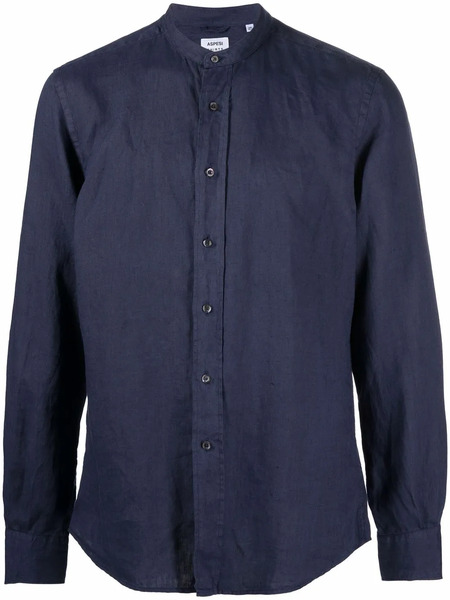  Aspesi Bruce Linen Shirt - Blue 