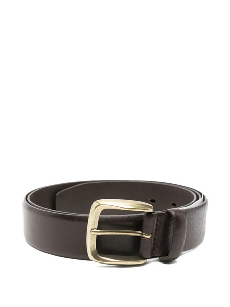  Aspesi Buckle Leather Belt - Brown 