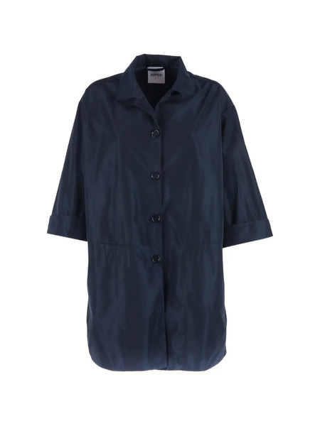  Aspesi Button-down Donna Coat - Blue 