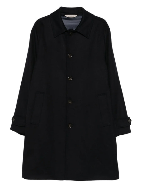  Aspesi Button-fastening Coat - Blue 
