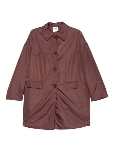  Aspesi Button-fastening Flap-pocket Coat - Brown 