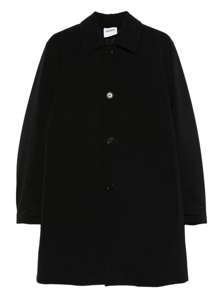  Aspesi Buttoned Coat - Black 