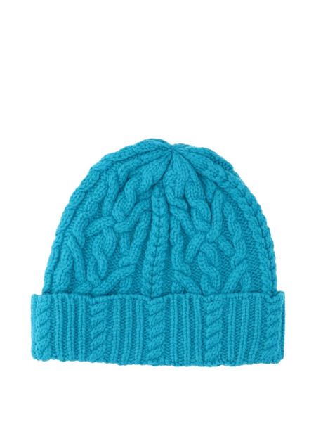  Aspesi Cable-knit Beanie - Blue 
