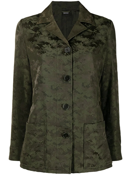  Aspesi Camouflage-print Jacket - Green 