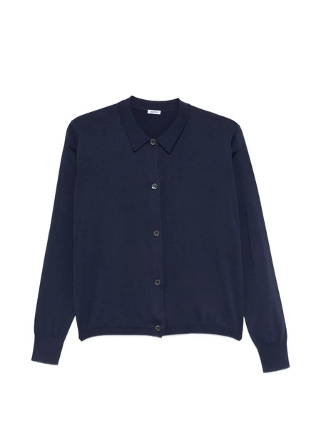  Aspesi Collar Buttoned Cardigan - Blue 