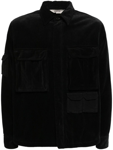  Aspesi Corduroy Shirt Jacket - Black 