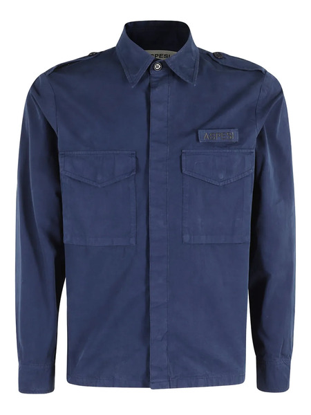  Aspesi Cotton Shirt Jacket - Blue 