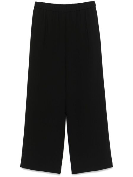  Aspesi Crepe Elasticated Trousers - Black 