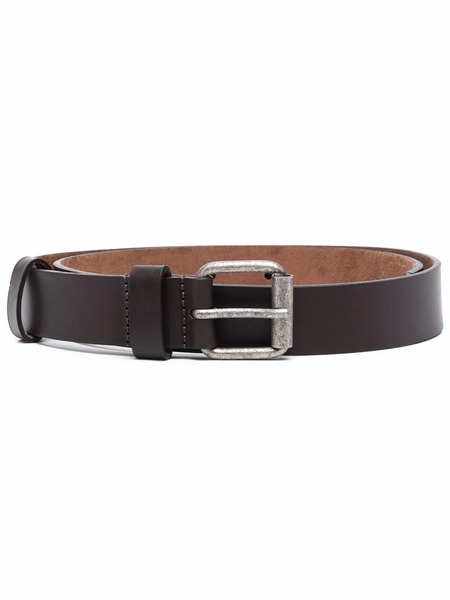  Aspesi Distressed Buckle Belt - Brown 