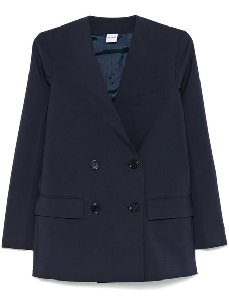  Aspesi Double-breasted Blazer - Blue 