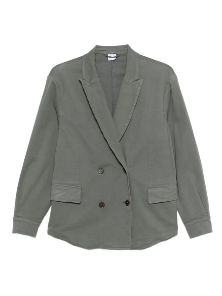  Aspesi Double-breasted Cotton Blazer - Grey 