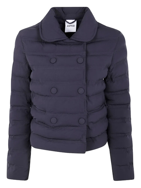 Aspesi Double-breasted Padded Jacket - Blue 