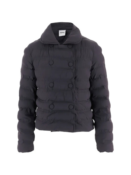  Aspesi Double-breasted Padded Jacket - Blue 