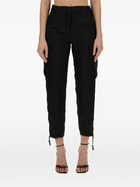  Aspesi Drawstring Cargo Trousers - Black 