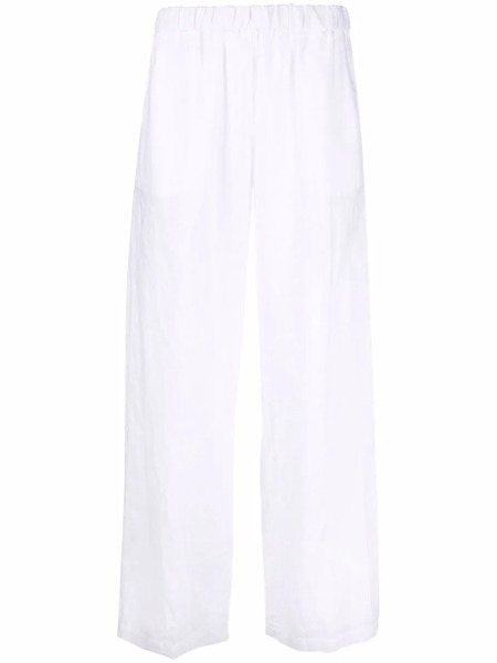  Aspesi Elasticated Straight-leg Trousers - White 