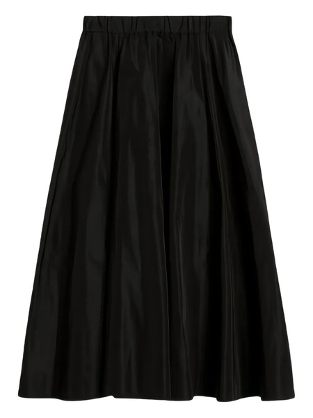  Aspesi Elasticated-waist Midi Skirt - Black 