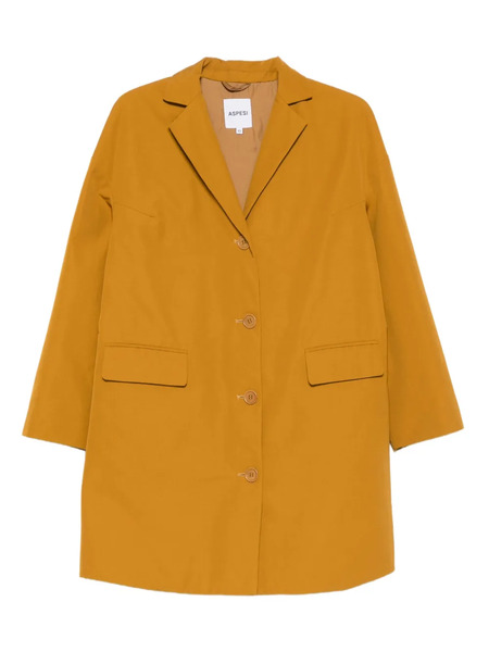  Aspesi Flap-pocket Buttoned Coat - Yellow 