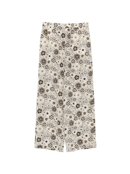  Aspesi Floral-print Trousers - Neutrals 