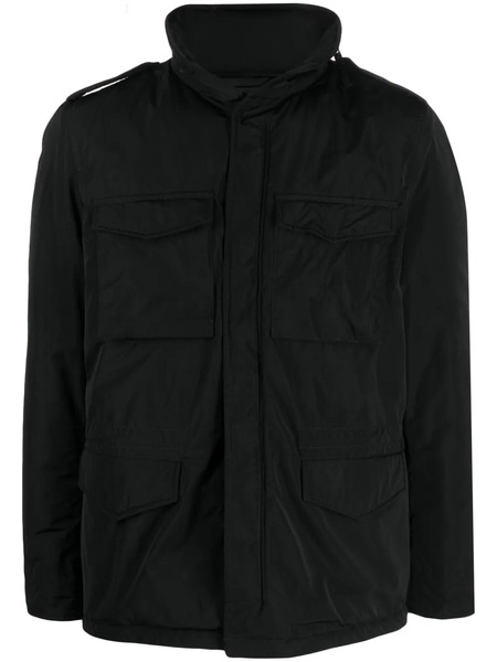  Aspesi Funnel-neck Long-sleeve Jacket - Black 