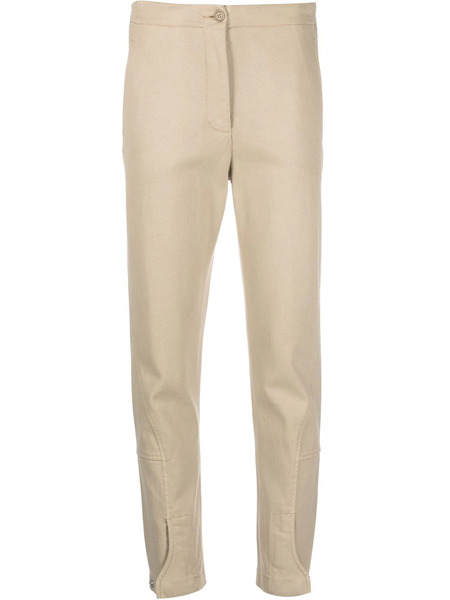  Aspesi High-waisted Wool Trousers - Neutrals 