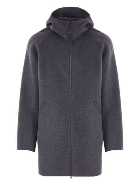  Aspesi Hooded Double-slider Zip Coat - Grey 