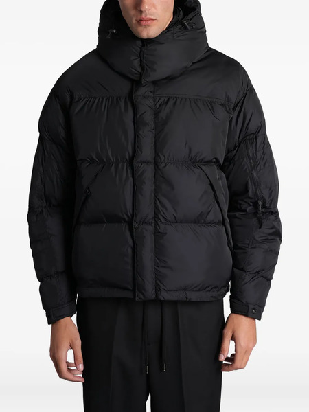  Aspesi Hooded Puffer Jacket - Black 