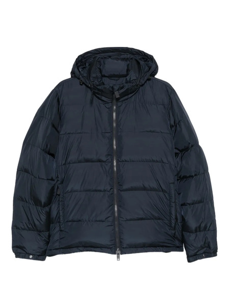  Aspesi Hooded Zip Padded Jacket - Blue 