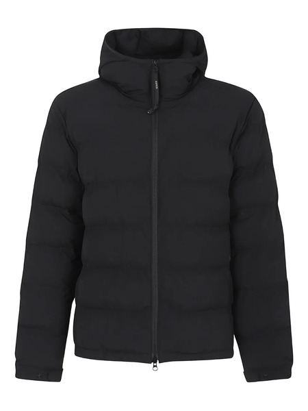  Aspesi Hooded Zip-up Jacket - Black 