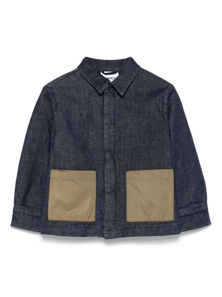  Aspesi Kids Denim Padded Jacket - Blue 