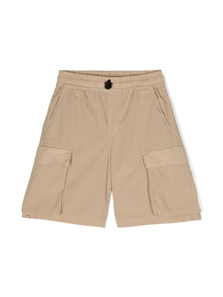  Aspesi Kids Poplin Cargo Shorts - Neutrals 
