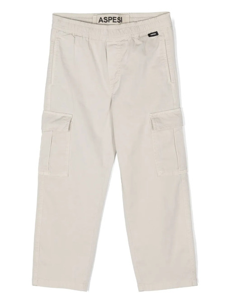  Aspesi Kids Slim-cut Cargo Pants - Neutrals 