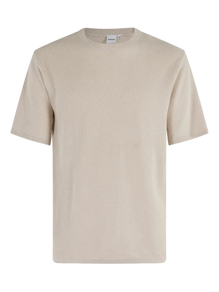  Aspesi Knitted Cotton T-shirt - Neutrals 
