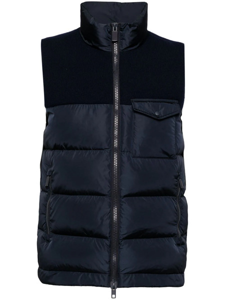  Aspesi Knitted Padded Gilet - Blue 