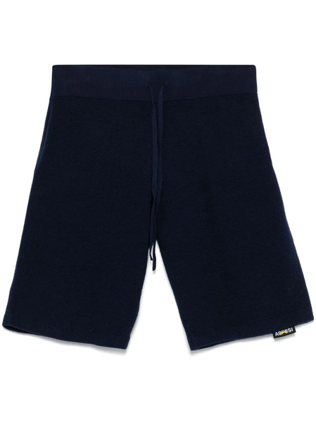  Aspesi Knitted Shorts - Blue 
