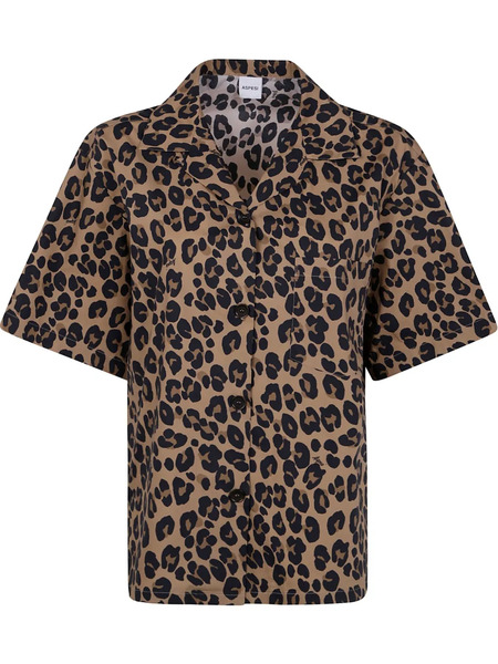  Aspesi Leopard-print Shirt - Brown 