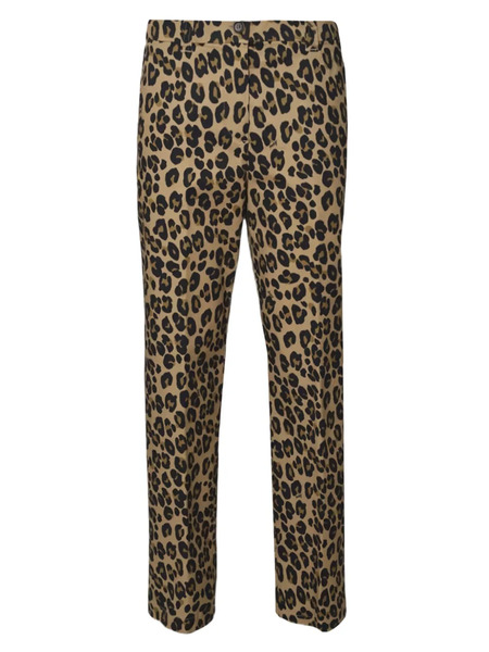 Aspesi Leopard-print Trousers - Neutrals 
