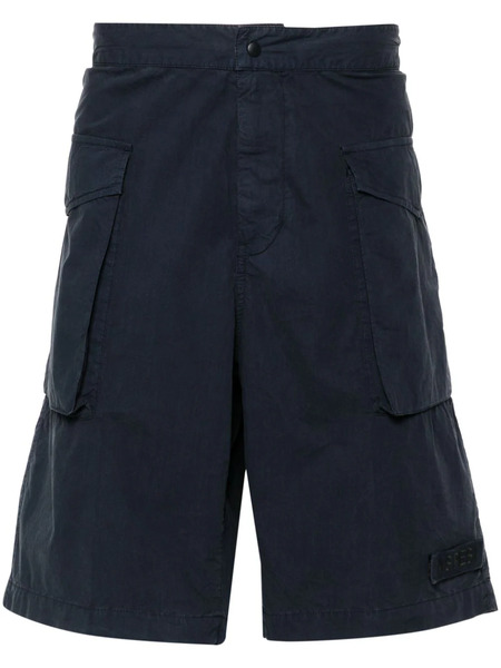  Aspesi Logo-patch Cargo Shorts - Blue 