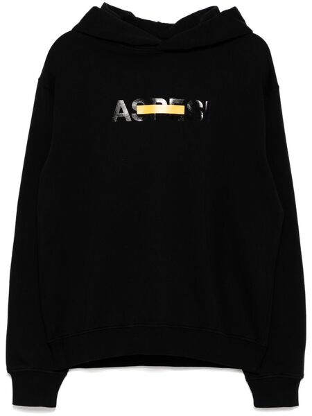  Aspesi Logo-printed Hoodie - Black 