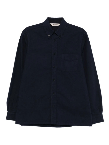  Aspesi Long-sleeve Button-down Shirt - Blue 