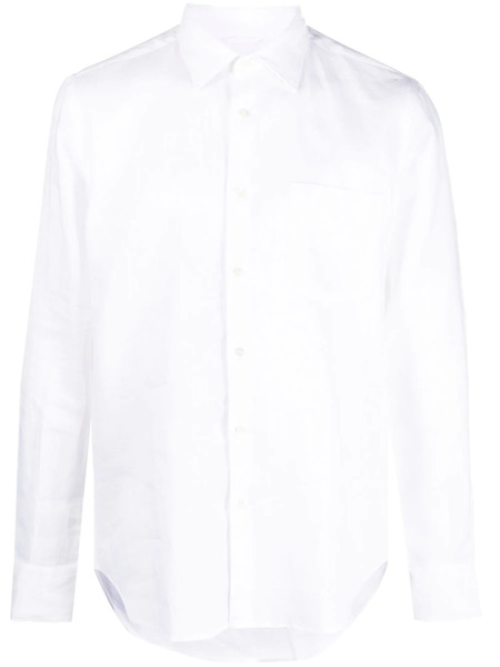  Aspesi Long-sleeve Linen Shirt - White 