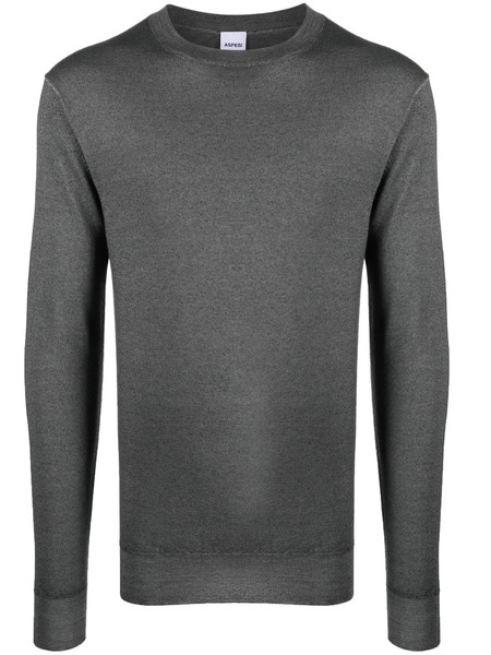  Aspesi Melange-effect Wool Sweater - Grey 