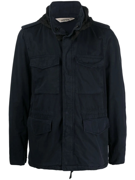  Aspesi Multi-pocket Military Jacket - Blue 