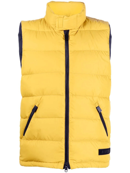  Aspesi Padded Down Gilet - Yellow 
