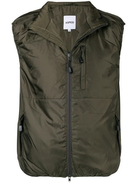  Aspesi Padded Gilet - Green 