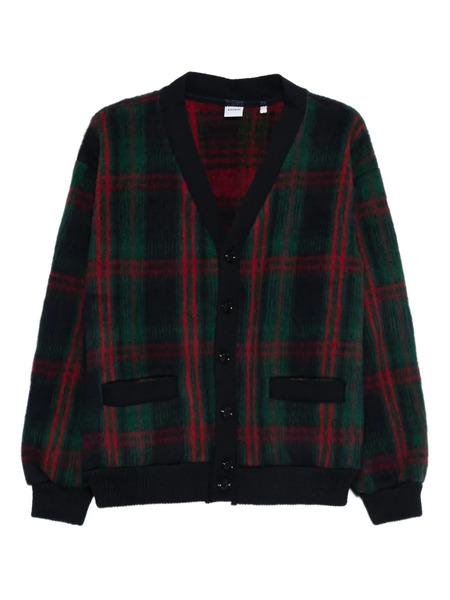  Aspesi Plaid Wool Cardigan - Green 